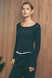 Лонгслів женский XXL-3XL. Черный - изображение 1