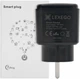 Умная Wi Fi смарт розетка 20A 4600W LEXEGO Tuya c таймером учетом расхода энергии и управлением через приложение Smart Life вай фай Black ST-20A-B - изображение 13