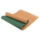 Килимок пробковий для фітнесу та йоги Bloom Yoga Mat 7121 розмір 183x61мx0.3cм Brown-Green - зображення 1