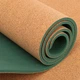 Килимок пробковий для фітнесу та йоги Bloom Yoga Mat 7121 розмір 183x61мx0.3cм Brown-Green - зображення 7