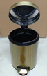 Відро для сміття з плавним закриванням кругле Mixxus Ellipse-TC0205 Brushed Gold 5 л (колір матове золото) (MI8400) - зображення 6