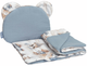 Komplet do wózka Sensillo Muslin poduszka + koc dżinsowy (5908310399195) - obraz 1