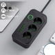 Сетевой фильтр удлинитель 2м 2500Вт (3 розетки + 4xUSB + Type-C) F09U Черный (см11857) - изображение 4