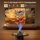 Мини-проектор 4K Full HD 1080P Android 12 WiFi 6 Bluetooth 5.4 портативный - изображение 6
