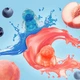 Желейные конфеты Amos Stitch 4D Gummy Candy Blueberry Peach 60г - изображение 4