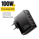 Мережевий зарядний пристрій Essager GAN 100W (2 Type-C + 2 USB) - зображення 5