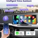 Автомагнітола CAMECHO A3247 / 10.26" / Сенсорна / Apple CarPlay / Android Auto / Bluetooth / WI-FI / FM / USB / AUX / TF slot b5 - Б/В - зображення 3