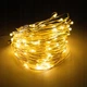 Солнечная гирлянда 32 м 300 LED тёплый свет 3000K / уличная гирлянда на солнечной батарее IP44 / гирлянда на медном проводе для сада и декора / автономная гирлянда с датчиком освещения - изображение 5