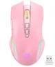 Бездротова ігрова мишка Onikuma CW15, RGB підсвітка, 3600 DPI, для ПК і ноутбука Рожевий - зображення 1