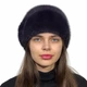 Женская шапка из натурального меха норки на вязаной основе Меховой Стиль Лобик 54-60 Чайная роза (132/M) - изображение 2