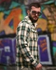 Чоловіча клітчата сорочка AGGRESSION SCOTT зелена фланель оверсайз ТР6884 XXXL - зображення 8