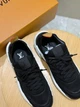 Чоловічі кросівки Louis Vuitton VNR чорного кольору, текстиль flyknit, масивна біла підошва 41 розмір - зображення 8