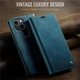 Чехол-книжка CaseMe RFID из нубука для iPhone 13 Бирюзовый - изображение 3