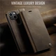 Чехол-книжка CaseMe RFID из нубука для iPhone 13 Коричневый - изображение 3