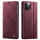 Чехол-книжка CaseMe RFID из нубука для iPhone 11 Pro Бордовый - изображение 1