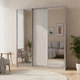 Шкаф купе Doros Сити Лайт Сосна Натти 1 ДСП / 2 зеркала 180х60х225 (DRS-011968) - изображение 1