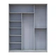 Шкаф купе Doros Сити Лайт Сосна Натти 2 ДСП / 1 зеркало 225х60х225 (DRS-011973) - изображение 6