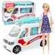Zabawka LEAN Toys Mobilny Szpital — Karetka Ambulans 2w1 z Noszami i Larką Doktor 27605 (5905991081418) - obraz 2