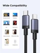 Кабель Ugreen L528 USB-C to USB-C PD 3.0 100W 5A Fast Charging Cable 0.5 м Space Gray (UGR-65831) - изображение 8