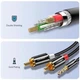 Кабель Ugreen AV116 3.5 mm to 2RCA Audio Cable 1m Black (904019671) - зображення 3