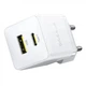 Мережевий зарядний пристрій Baseus Palm Fast Charger Type-C+USB 20W White (P10111608213-00) - зображення 4