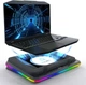 Охлаждающая подставка для ноутбука 15.6–17" с TurboFan, RGB, дисплеем KLIM - изображение 1