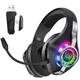 Игровые наушники Kotion Each GS400 Ultra 2.4G с виртуальным звуком 7.1 для ПК и консолей (Черный) - изображение 1