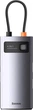 USB-хаб Baseus Metal Gleam Series 4-in-1 USB-C to 3xUSB 3.0 + RJ-45 + USB-C PD Power Port Gray (WKWG070113) - изображение 3