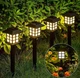 Вуличні садові сонячні світильники Solar Garden Lights X17 4 шт на сонячних батареях підсвічування газону - зображення 2