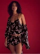 Халат Victoria's Secret Satin Short Robe M/L Чорний (29978170D) - зображення 3