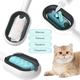 Щетка для сухого и влажного вычесывания собак и кошек Pet Gravity 4в1 Pet Grooming Comb с отсеком для воды, голубая - изображение 6