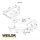 Вытяжка Weilor WT 62 BL черная - изображение 4