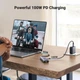 USB-хаб Ugreen CM512 USB-C to 3xUSB 3.0+HDMI 4K@30Hz+RJ45 Gigabit +PD Space Gray (UGR-15598) - изображение 7
