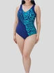 Слитный купальник Fuba 25133126 Бирюзовый 56 (4XL) бедра 121-125 см грудь 3C-4D-5E - изображение 4