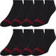 Комплект шкарпеток з контролем вологості 8 пар Levi's 8-Pack Superior Comfort Half Cushion Socks Color: Black US8-12 EU41-45 26-30см - изображение 1