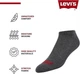 Комплект шкарпеток з контролем вологості 8 пар Levi's 8-Pack Superior Comfort Half Cushion Quarters Socks Color: Black/Grey/White US8-12 EU41-45 26-30см - изображение 4