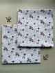 Пеленка ситцевая 100 х 90 см Little Panda розовая - изображение 2