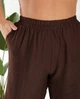 Жіночі льняні штани вільного крою Uaclothes 50-52 Коричневий (like37717-181481358) - изображение 6