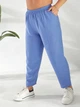 Жіночі льняні штани вільного крою Uaclothes 54-56 Блакитний (like37716-181471359) - изображение 6