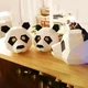 3D маска панди для дорослих - картонна паперова маска для складання - зображення 2