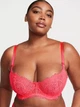 Комплект Wicked Unlined Lace Balconette Bra Кораловий 36D-M - зображення 6
