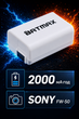 Аккумулятор NP-FW50 2000mAh для камер Sony NEX-3, NEX-5, 6000, 6100, 6300, 6400, 6500, 7 II III - изображение 1