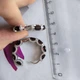 Срібна каблучка з натуральним гранатом 12.381ct (2204206) - зображення 4