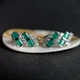 Срібні сережки з натуральним агатом 5.288ct (2208099) - зображення 4