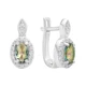 Серебряные серьги с мистик топазом 1.013ct (2203902) - изображение 1