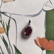 Серебряная подвеска с рубином 3.92ct, фианитами (2205326) - изображение 3