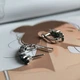 Серебряные серьги с натуральным агатом 1.33ct (2197263) - изображение 5