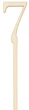 Drewniane numery na stół Party Deco 1-10 naturalne drewno 25 cm 10 szt (5904555021464) - obraz 2