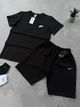 Костюм чоловічий спортивний Nike футболка шорти 2 пари шкарпеток у подарунок чорний m - изображение 1