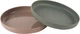 Zestaw talerzyków Dantoy 18x2.5 cm 2 szt oliwkowo-zielony/mokka (5701217062410) - obraz 1